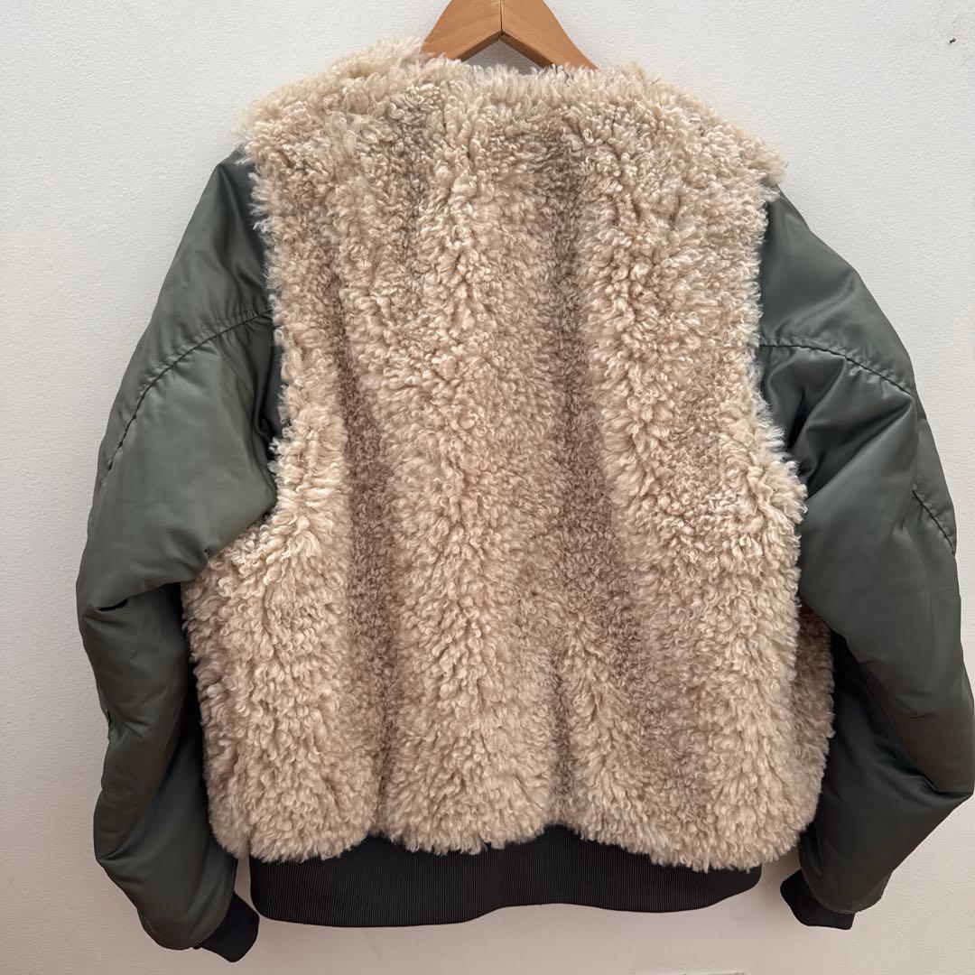 HYKE ジャケットサイズ2 Mもこもこブルゾン