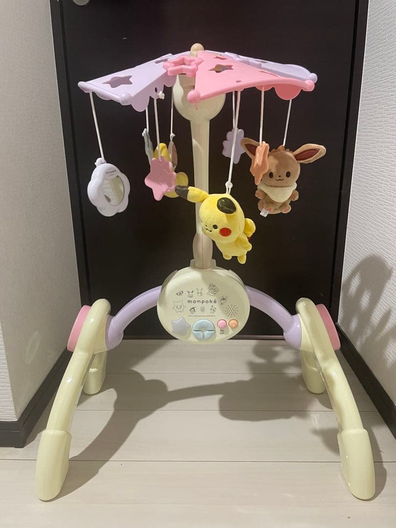 【美品】モンポケ ベビージム ピカチュウ イーブイ