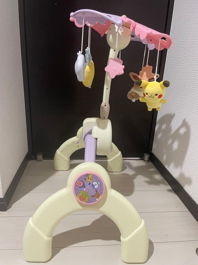 【美品】モンポケ ベビージム ピカチュウ イーブイ