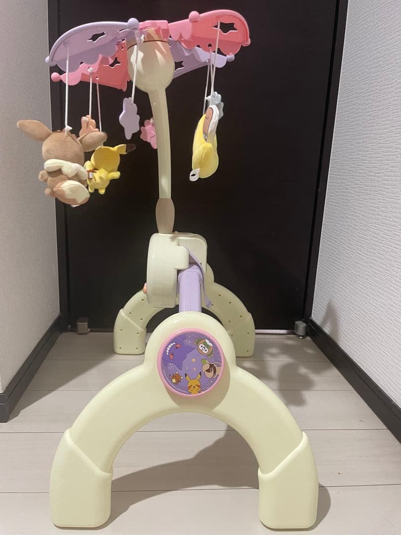 【美品】モンポケ ベビージム ピカチュウ イーブイ