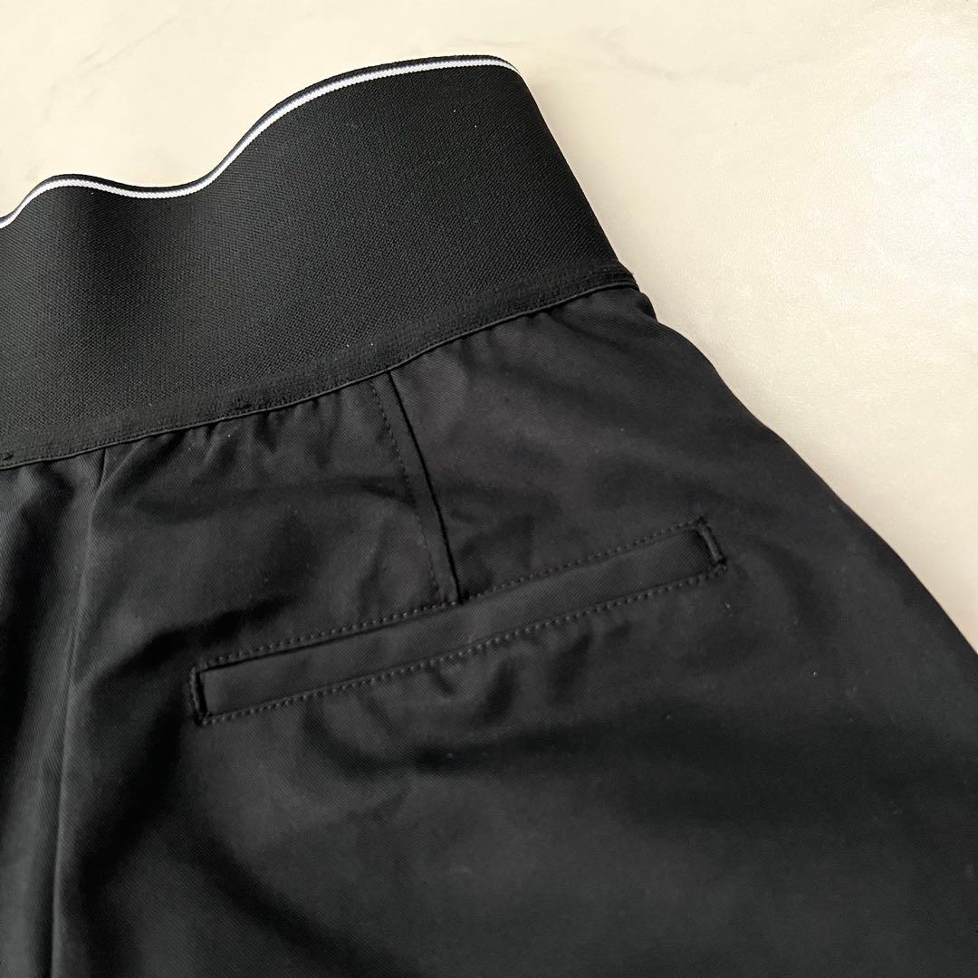 アレキサンダーワン サファリパンツ ショートパンツ 黒 ロゴ 2 M