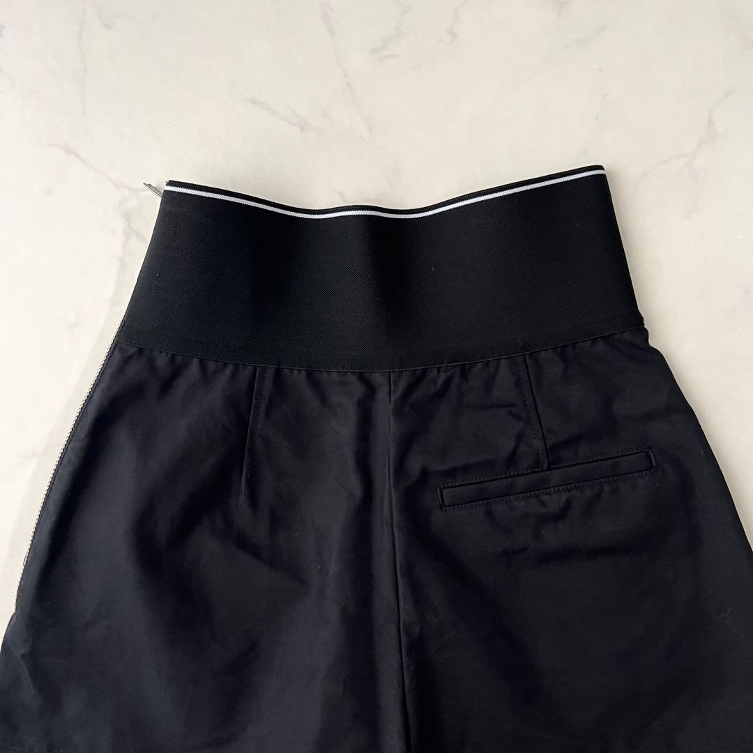 アレキサンダーワン サファリパンツ ショートパンツ 黒 ロゴ 2 M