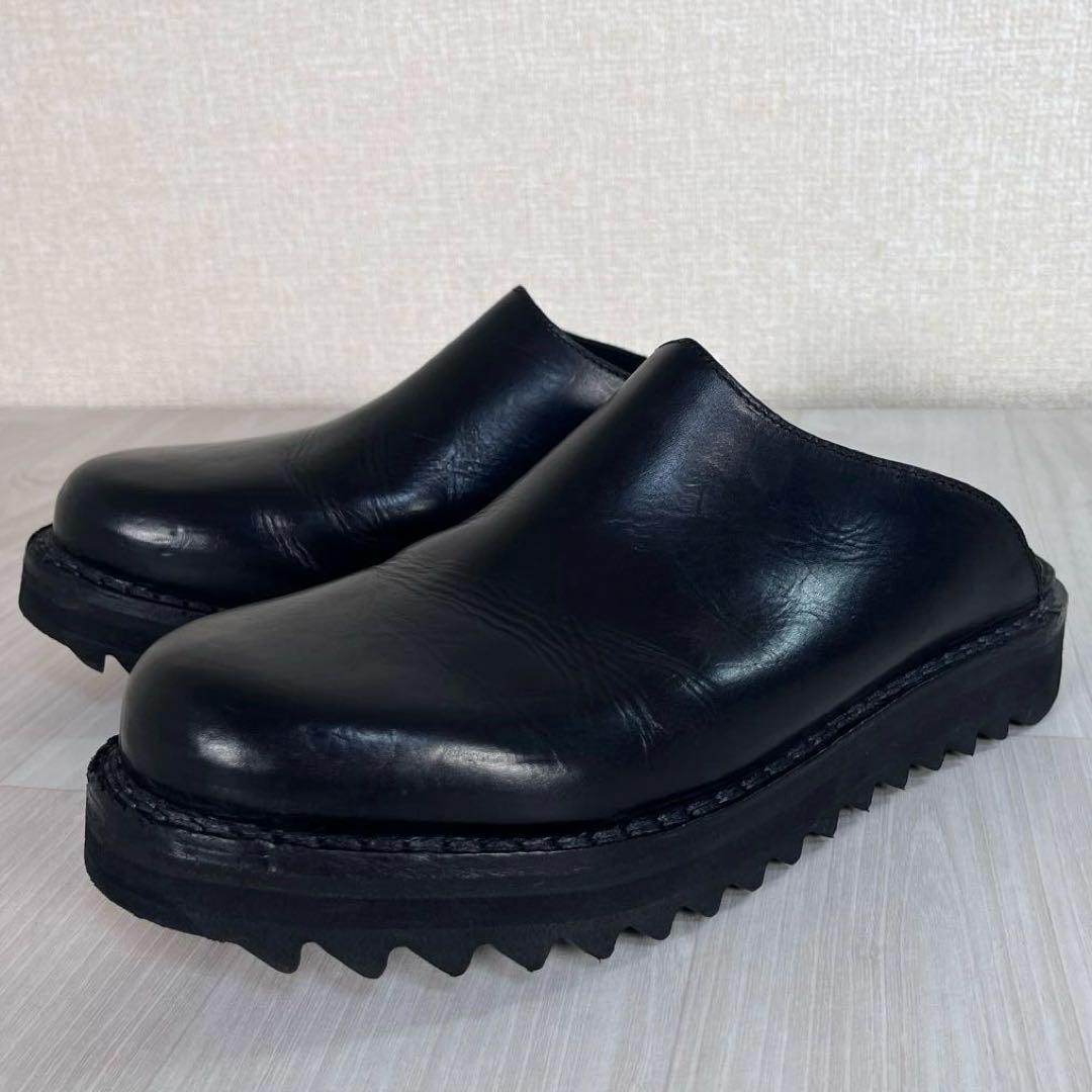 【美品】Vernacolo　サボ サンダル　ブラック　黒　44　シャークソール