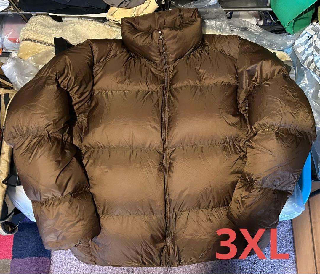 ユニクロ ウルトラ ライト ダウン ボリュームジャケット 3XL ブラウン
