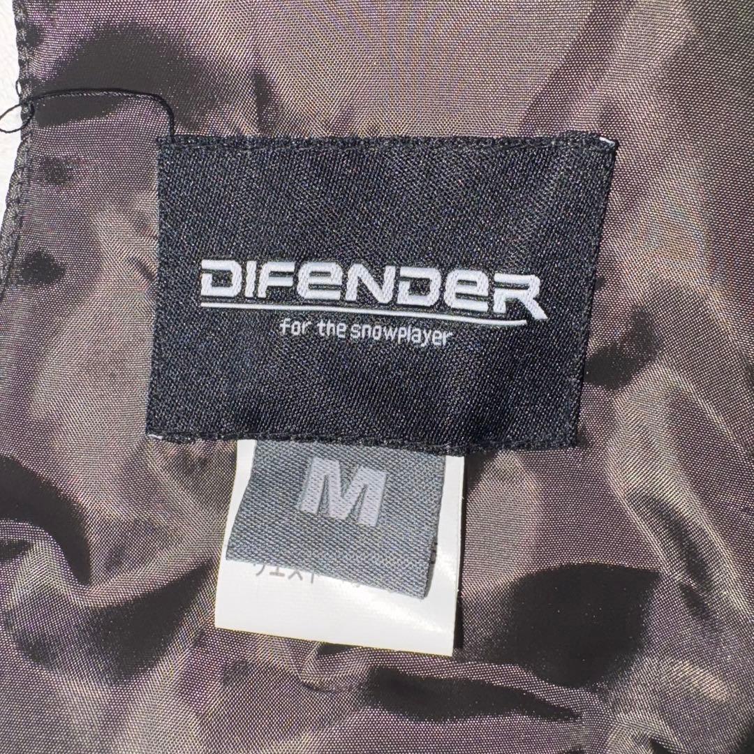 美品　DIFENDER メンズMサイズ スキーウェア 黒/緑スノーウェア　スノボ