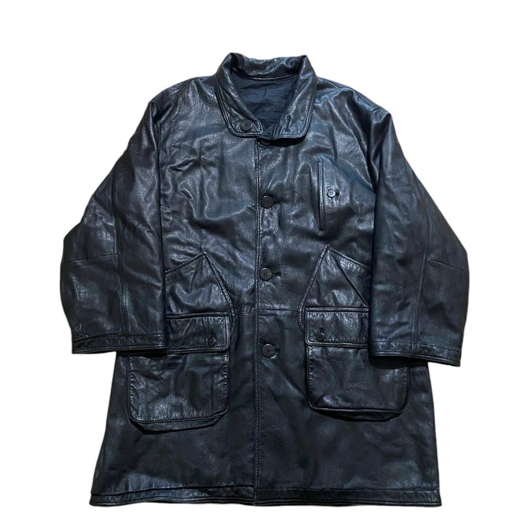m*o様 i.s issey miyake リバーシブルレザーコート