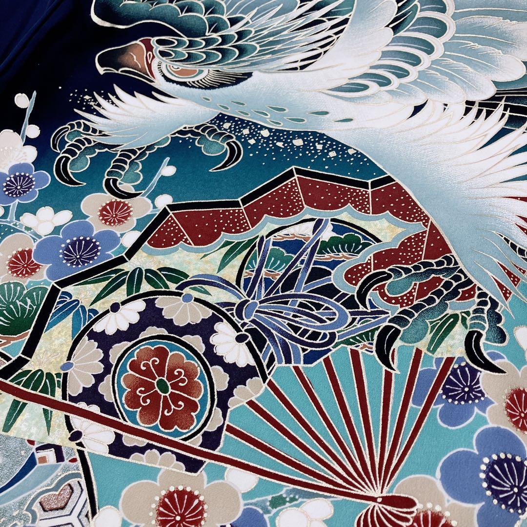 ◎mk-349　高級　逸品　男児　御祝着・襦袢 セット　お宮参り　10-1