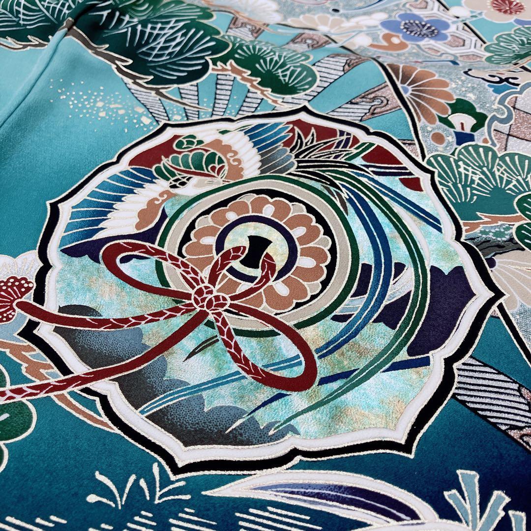 ◎mk-349　高級　逸品　男児　御祝着・襦袢 セット　お宮参り　10-1