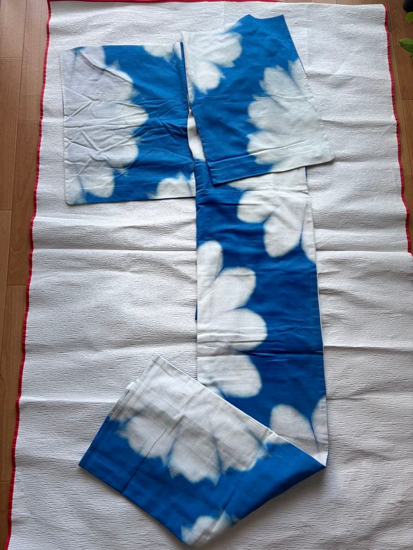 【竺仙】【綿絽浴衣】　国内手縫いお仕立て B反