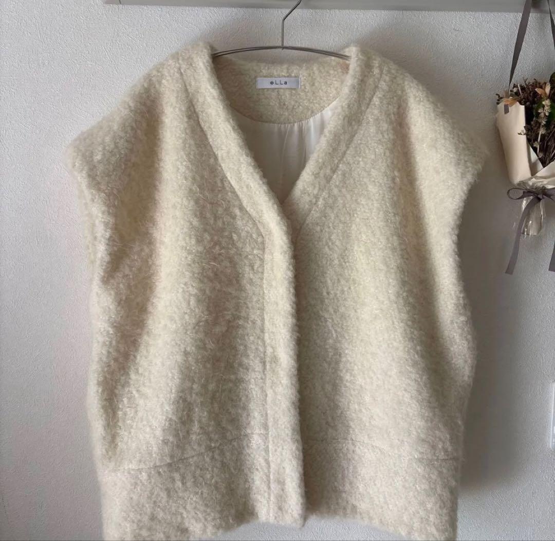 eLLa selectshop ボアシャギーニットジレ　ベスト