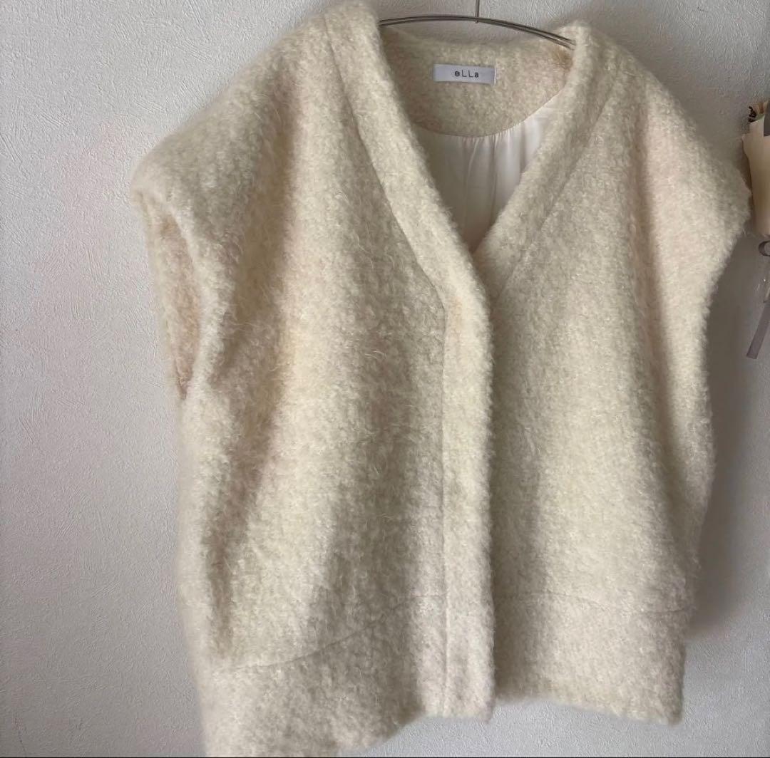 eLLa selectshop ボアシャギーニットジレ　ベスト