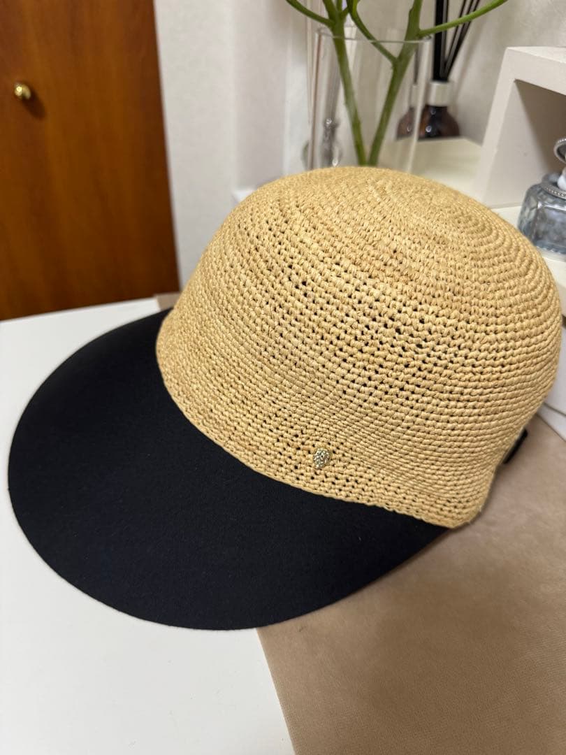 HELEN KAMINSKI ナチュラル/ブラック 麦わら帽子