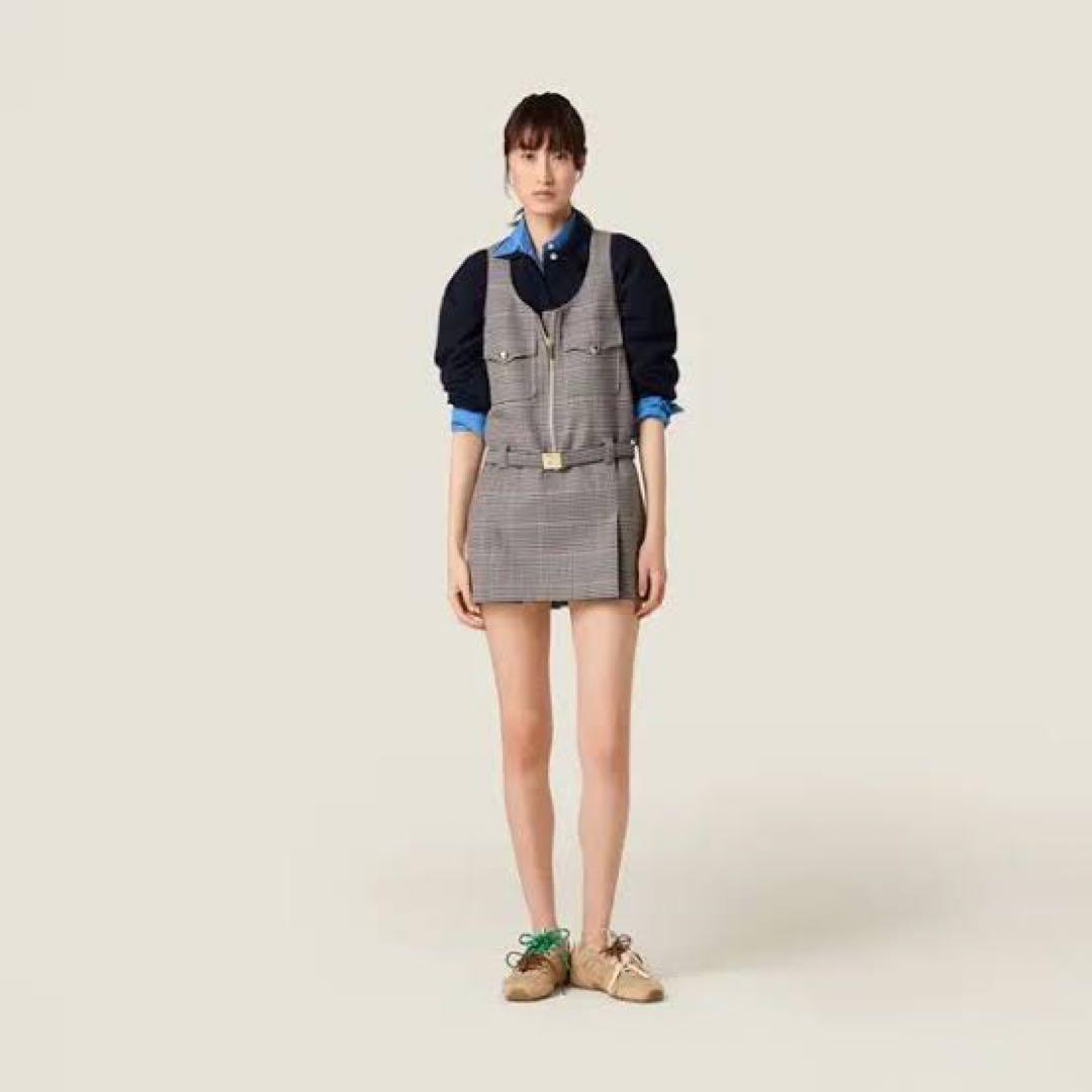 ワンピース miumiu checked dress
