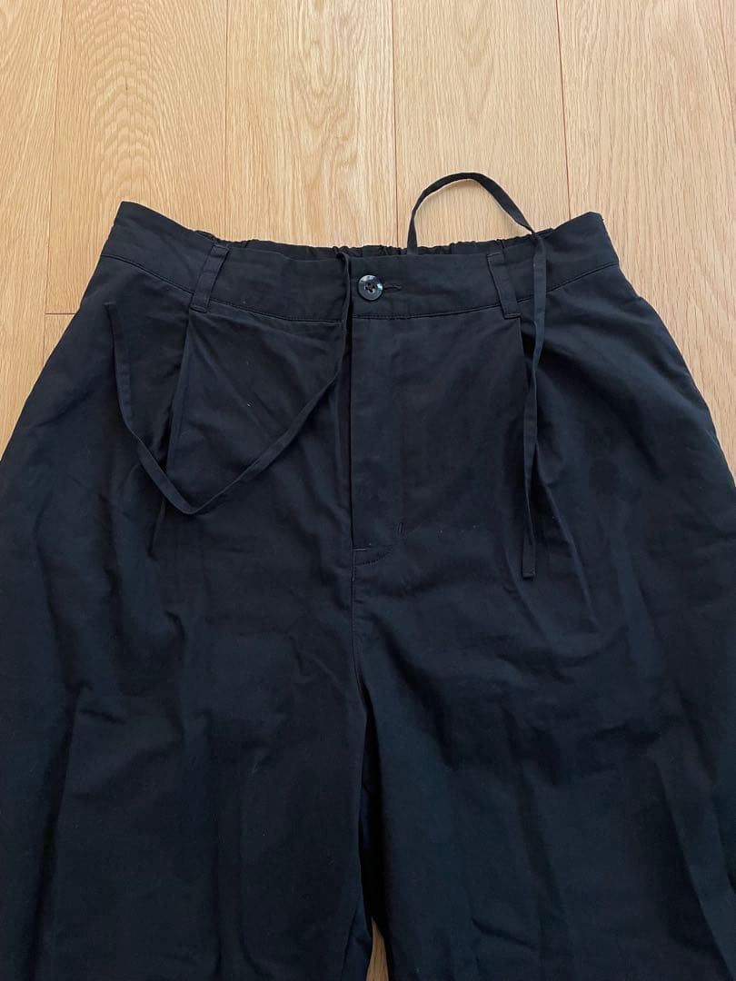 SeaRoomlynn Fluffy Cottonストレートパンツ　ブラック