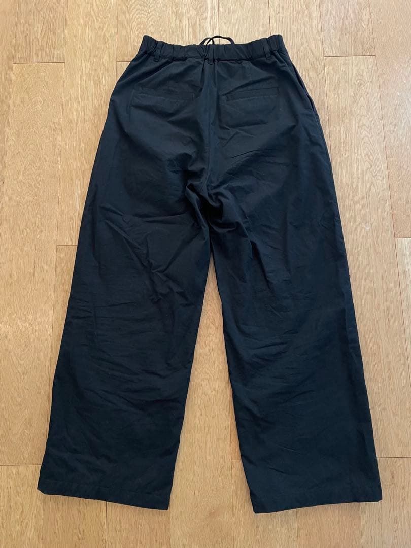 SeaRoomlynn Fluffy Cottonストレートパンツ　ブラック