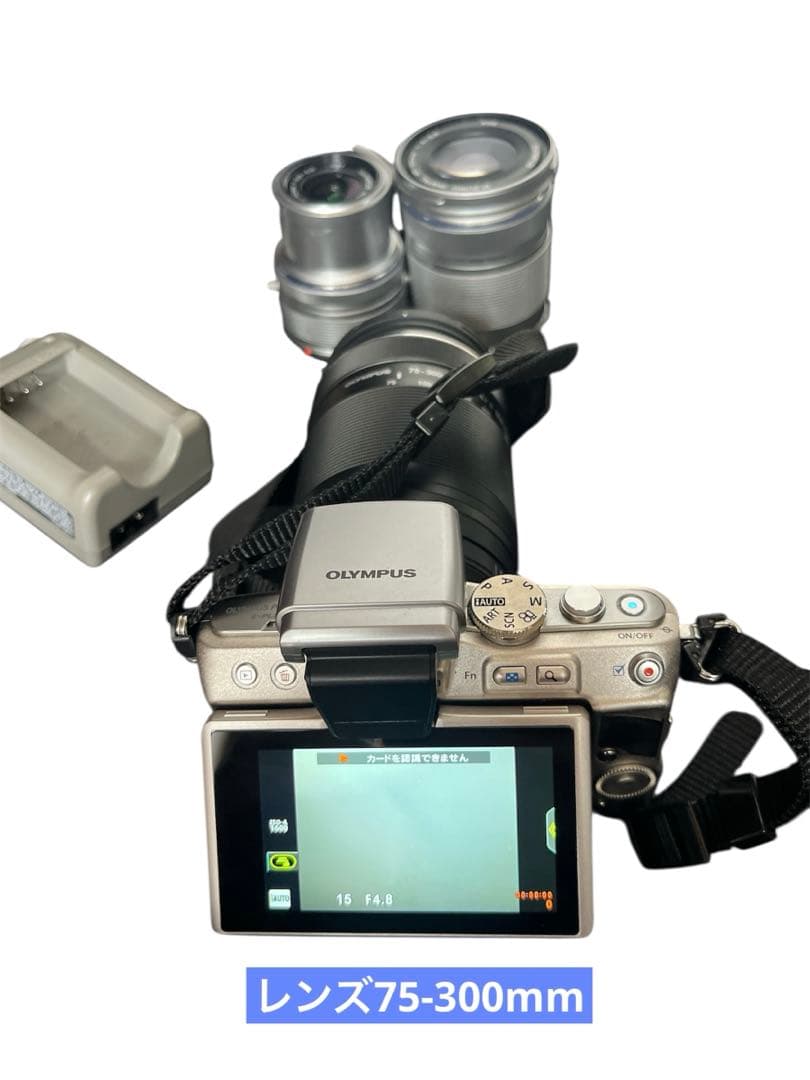 オリンパス E-PL5 ミラーレスー眼 レンズ　3個付き　送料込み