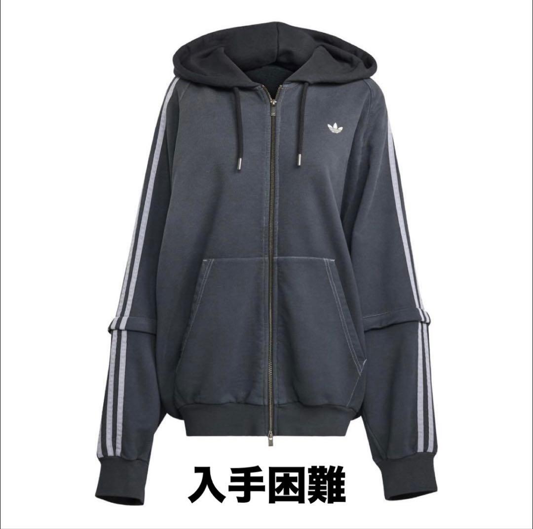 adidasADILENIUMシーズン4ウォッシュオーバーサイズ ジップパーカー