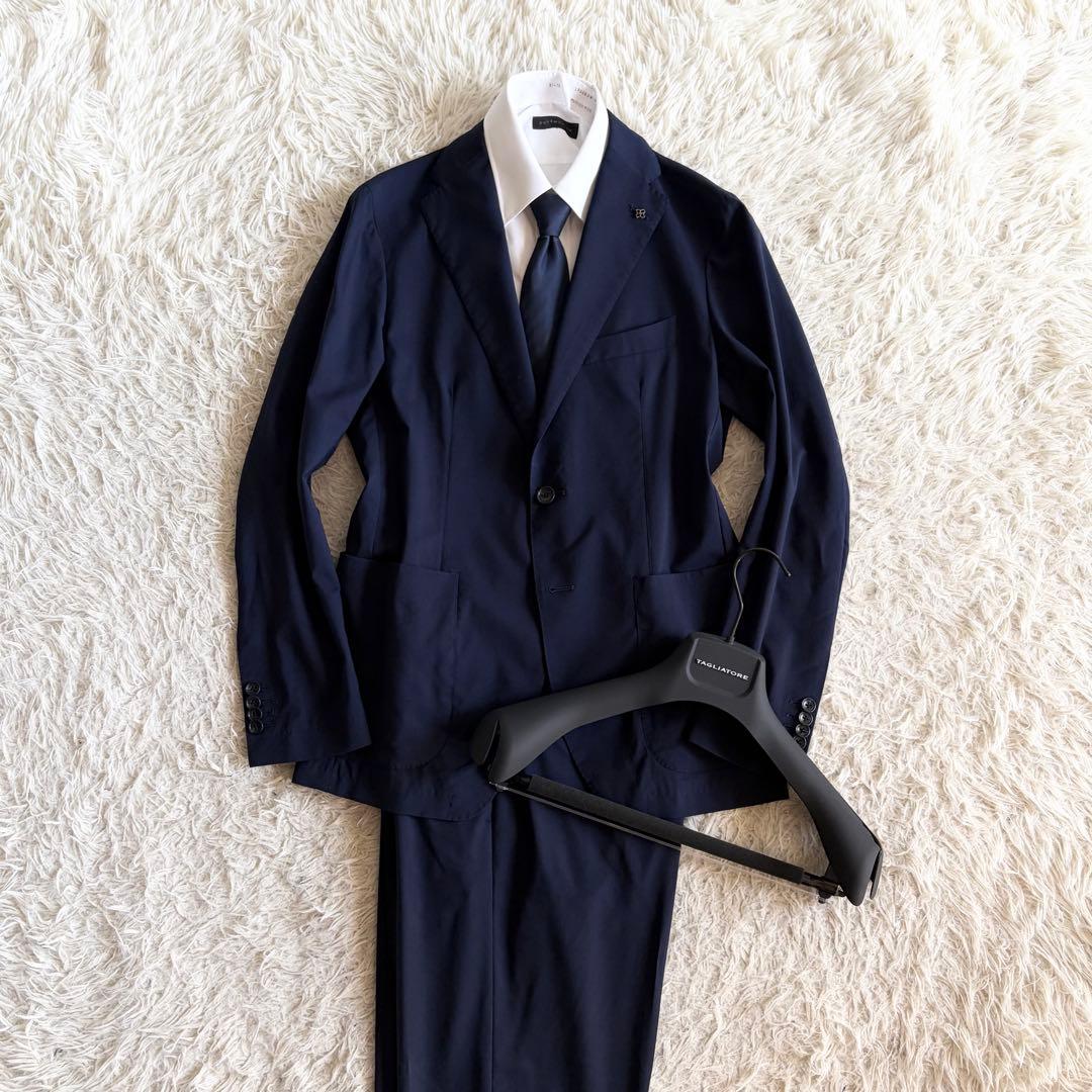 <25年モデル> TAGLIATOR dakar ネイビー ウール スーツ 46