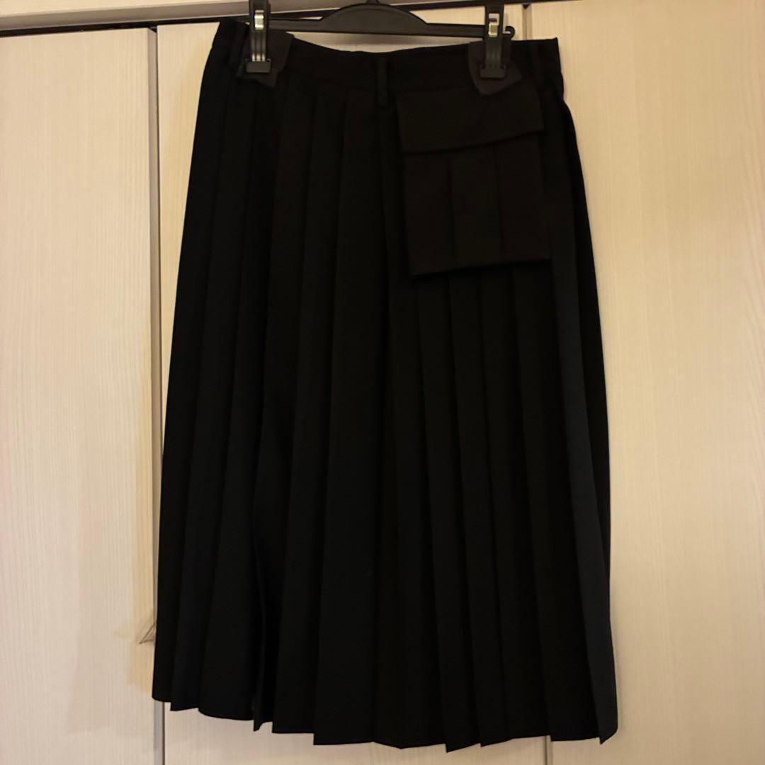 UNDERCOVER 22AWモヘアウールプリーツロングスカート