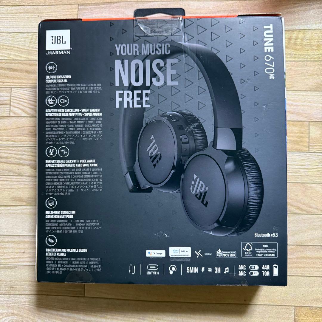 入手困難　JBL TUNE 670NC ワイヤレスヘッドホン ブラック
