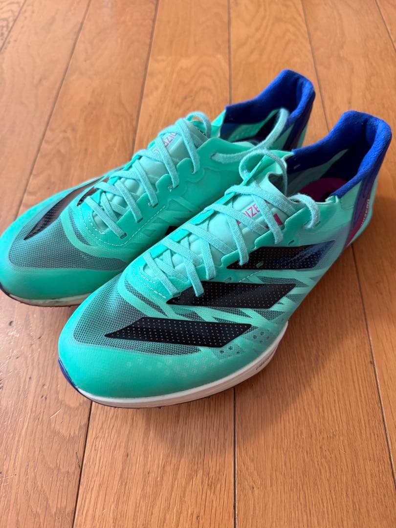 adidas adizero スパイクシューズ ミントグリーン