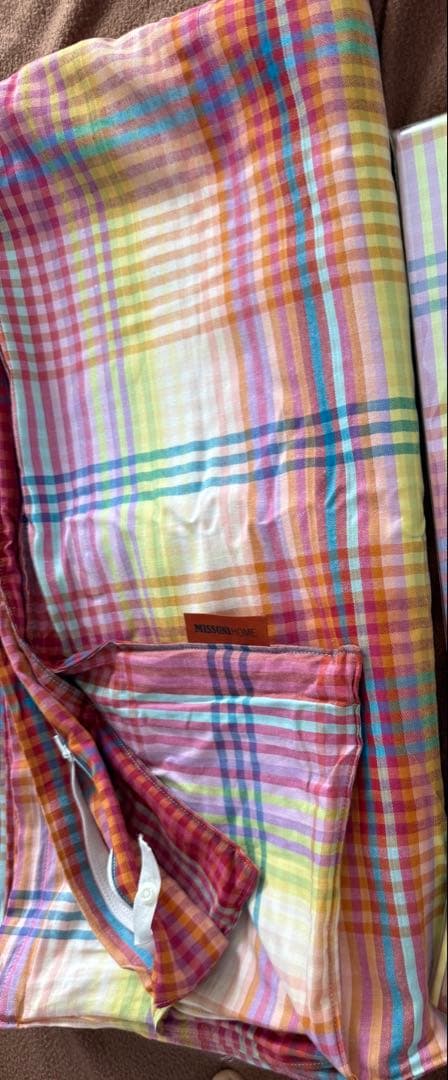 Missoni ミッソニー　掛け布団カバー　チェック柄、チェック、マルチカラー