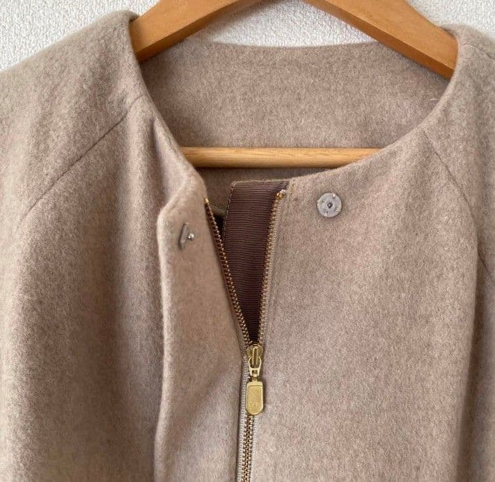 MICA & DEAL マイカアンドディール ノーカラー　ポンチョ　ウールコート