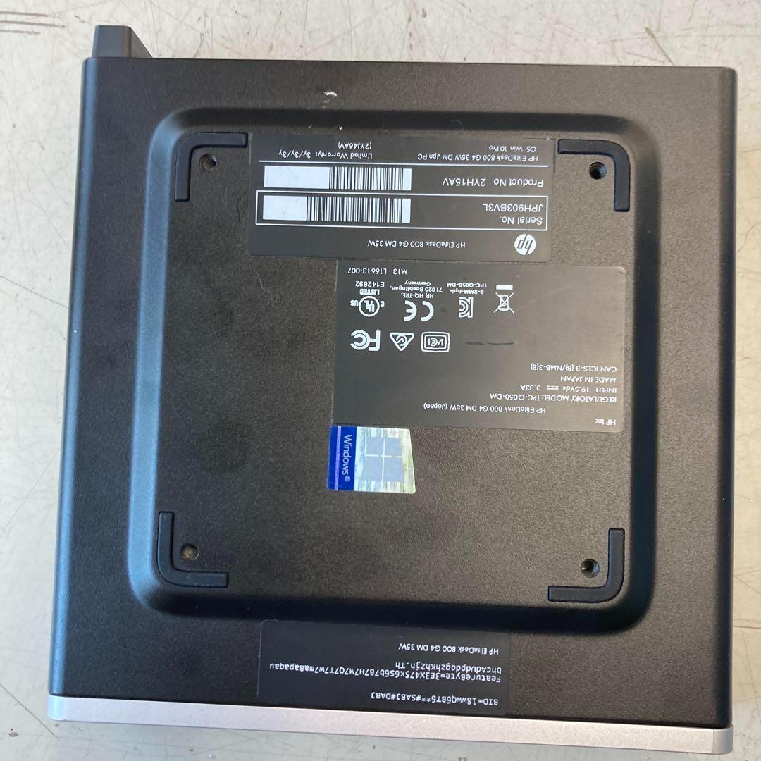 ミニPC #I HP EliteDesk800G4DM 35W i7 16G SSD256