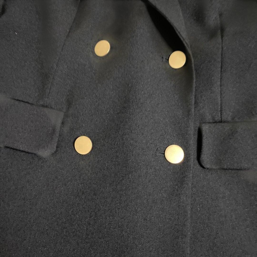 新品エヌナチュラルビューティーベーシックテーラードダブルジャケット　ネイビー　S