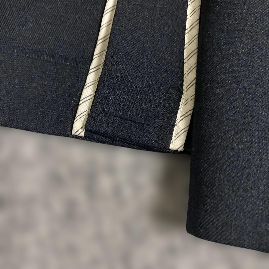 新品エヌナチュラルビューティーベーシックテーラードダブルジャケット　ネイビー　S