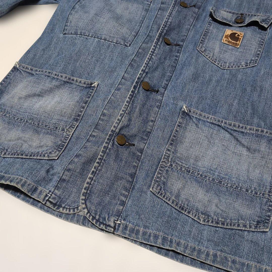 古着　【Carhartt カーハート】 デニム　カバーオール　Lサイズ