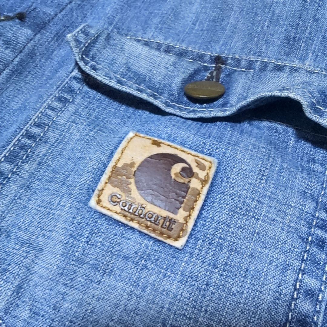 古着　【Carhartt カーハート】 デニム　カバーオール　Lサイズ