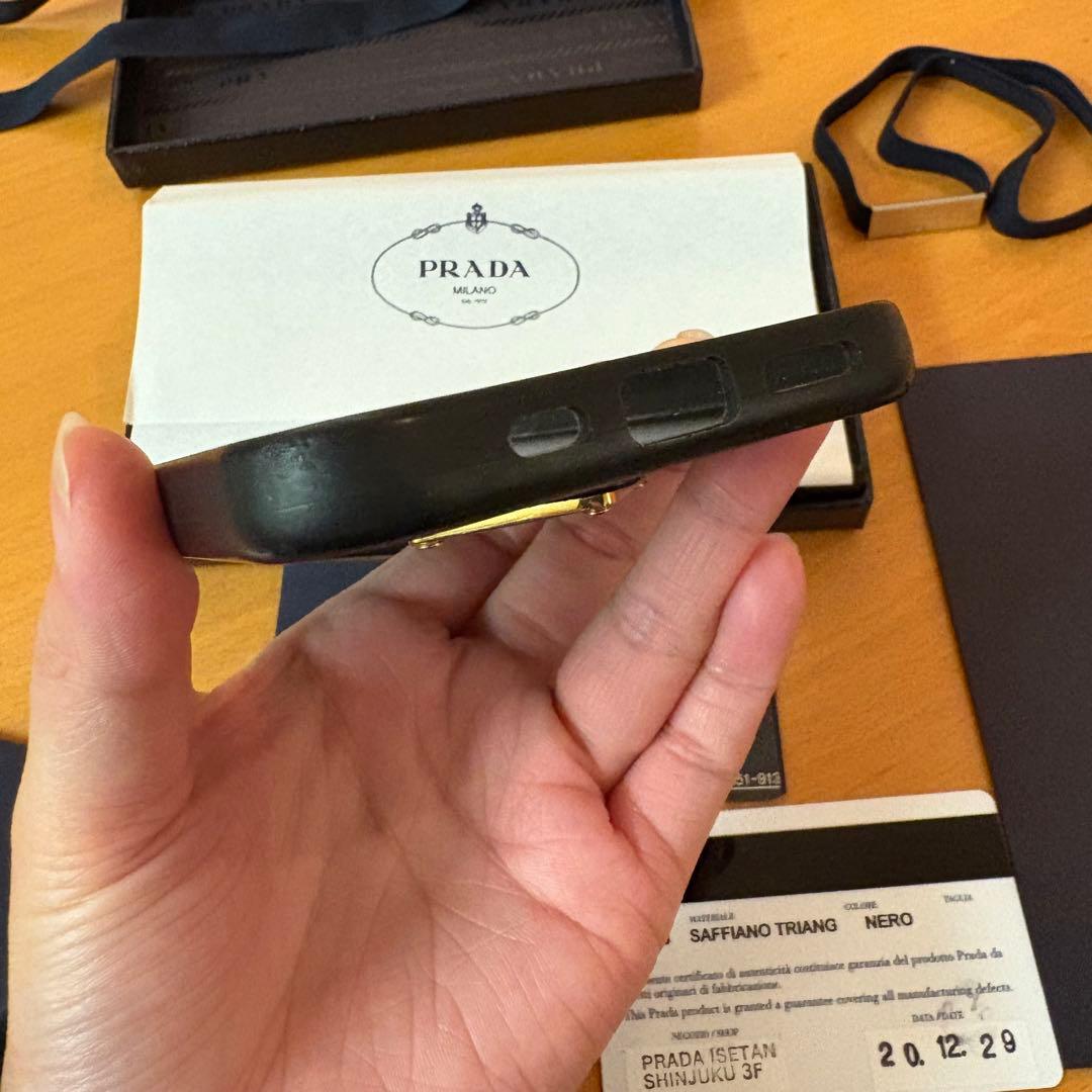 【正規品】PRADA iPhone12用ケース ブラック
