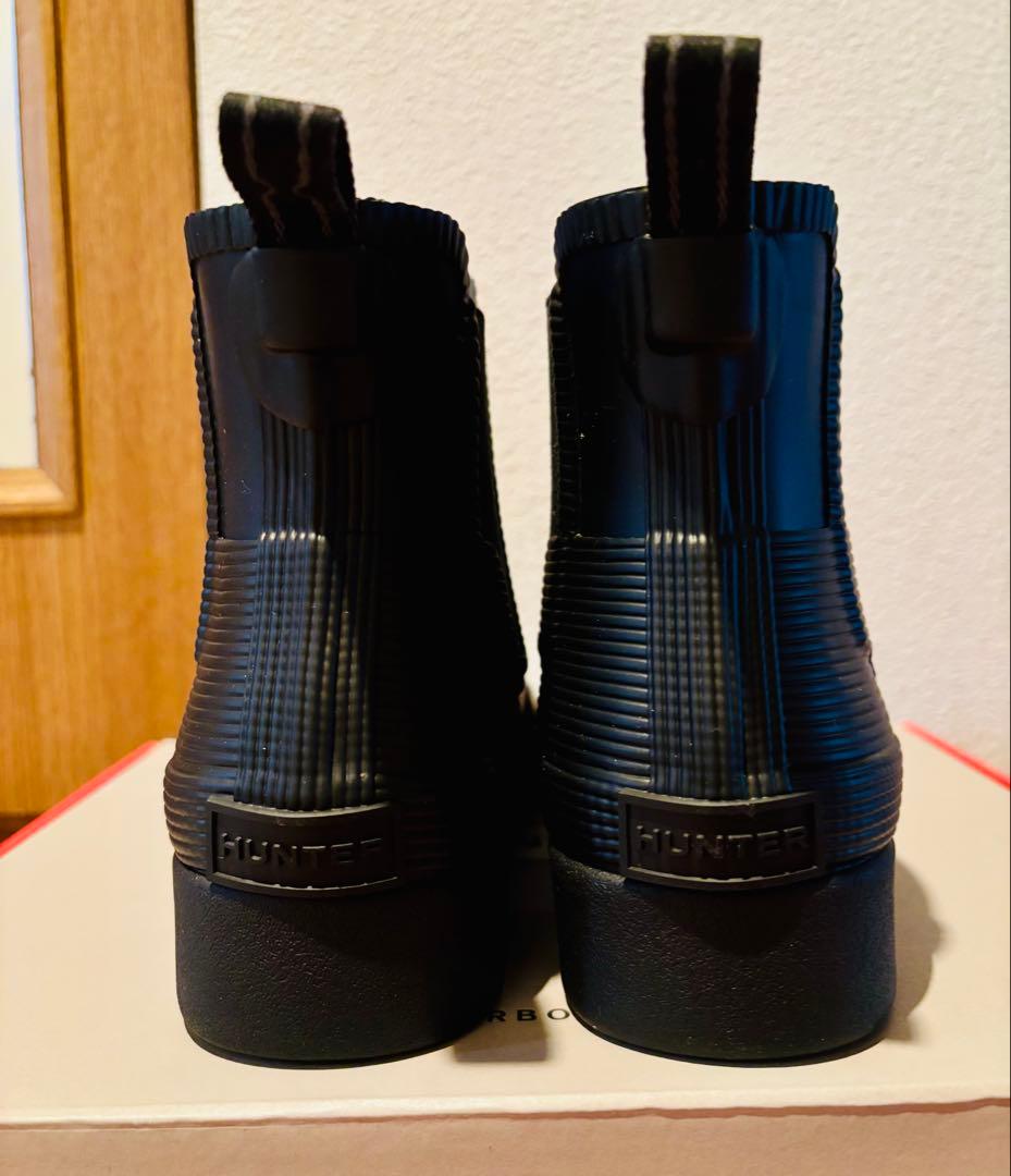【新品未使用】HUNTER ハンターリファインドチェルシーテクスチャーブーツ