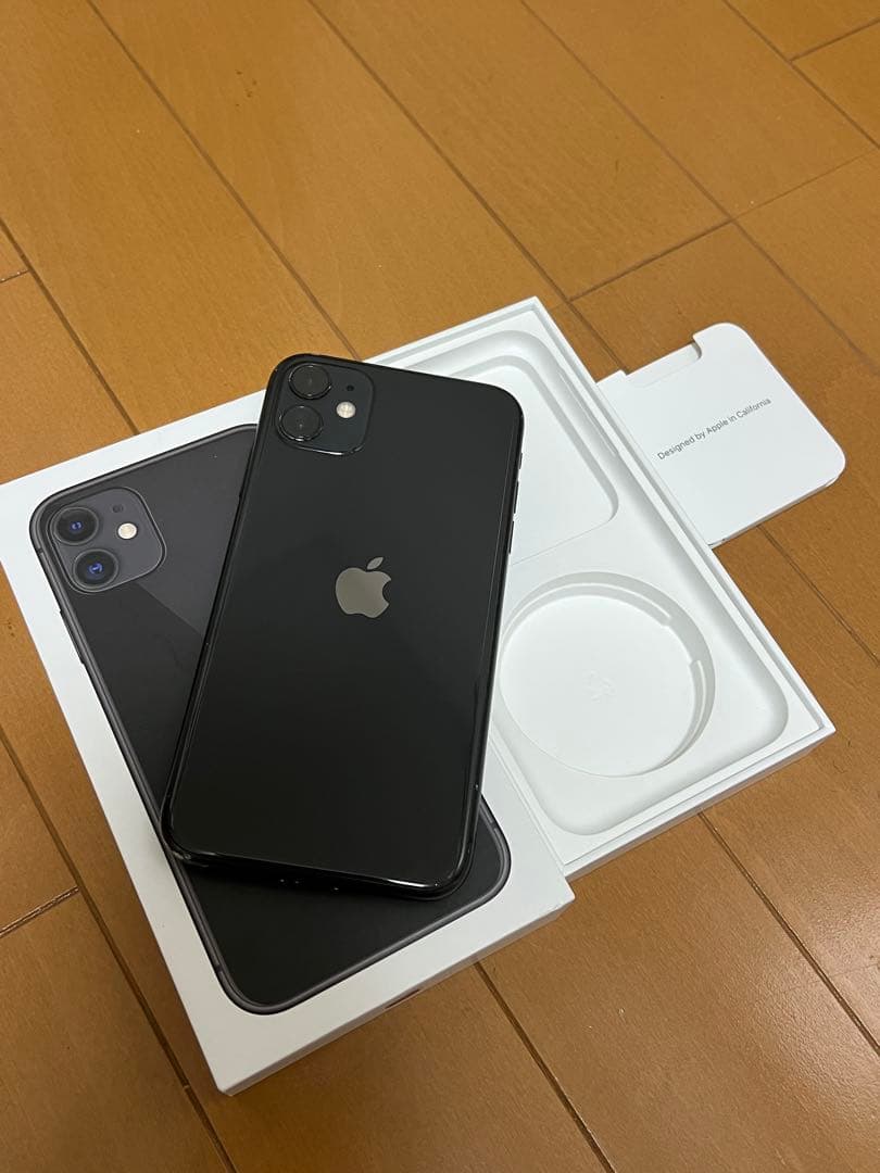 Apple iPhone11 ブラック 128GB バッテリー100% 元箱付き