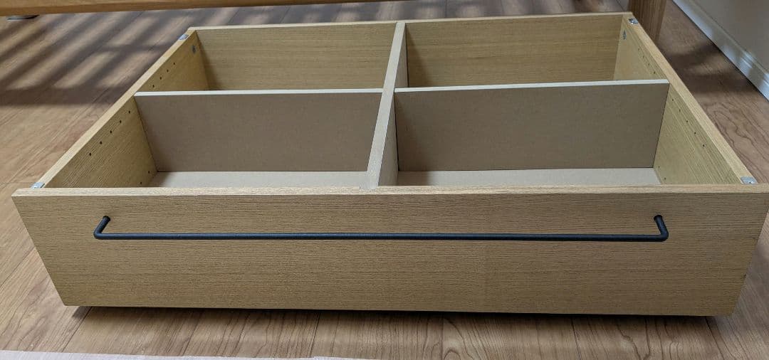 【宗蓮】無印良品 木製ベッドフレーム下収納 引き出し　タモ材　2個セット
