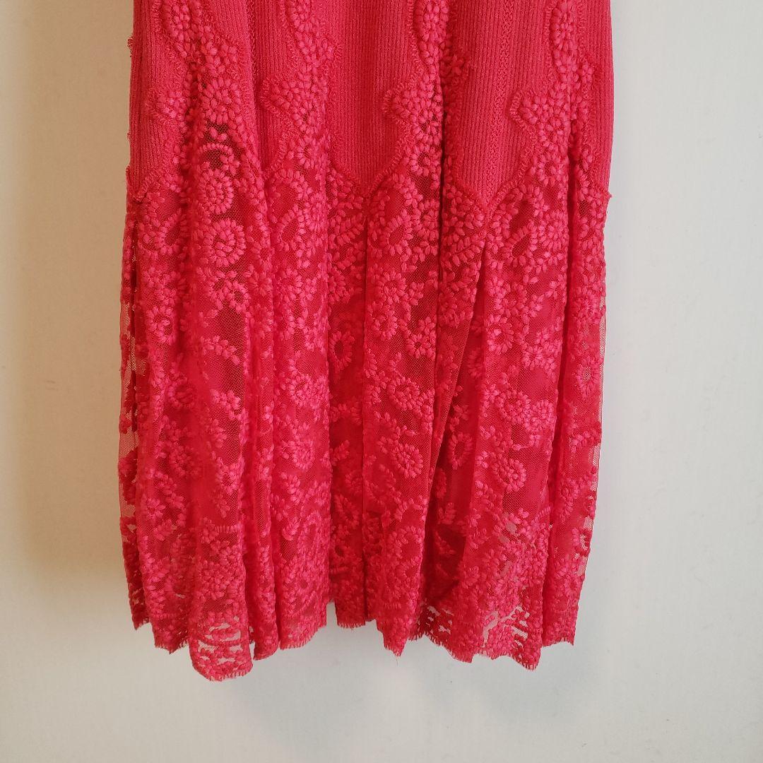 【超美品】EPOCA 花柄刺繍ワンピース 40