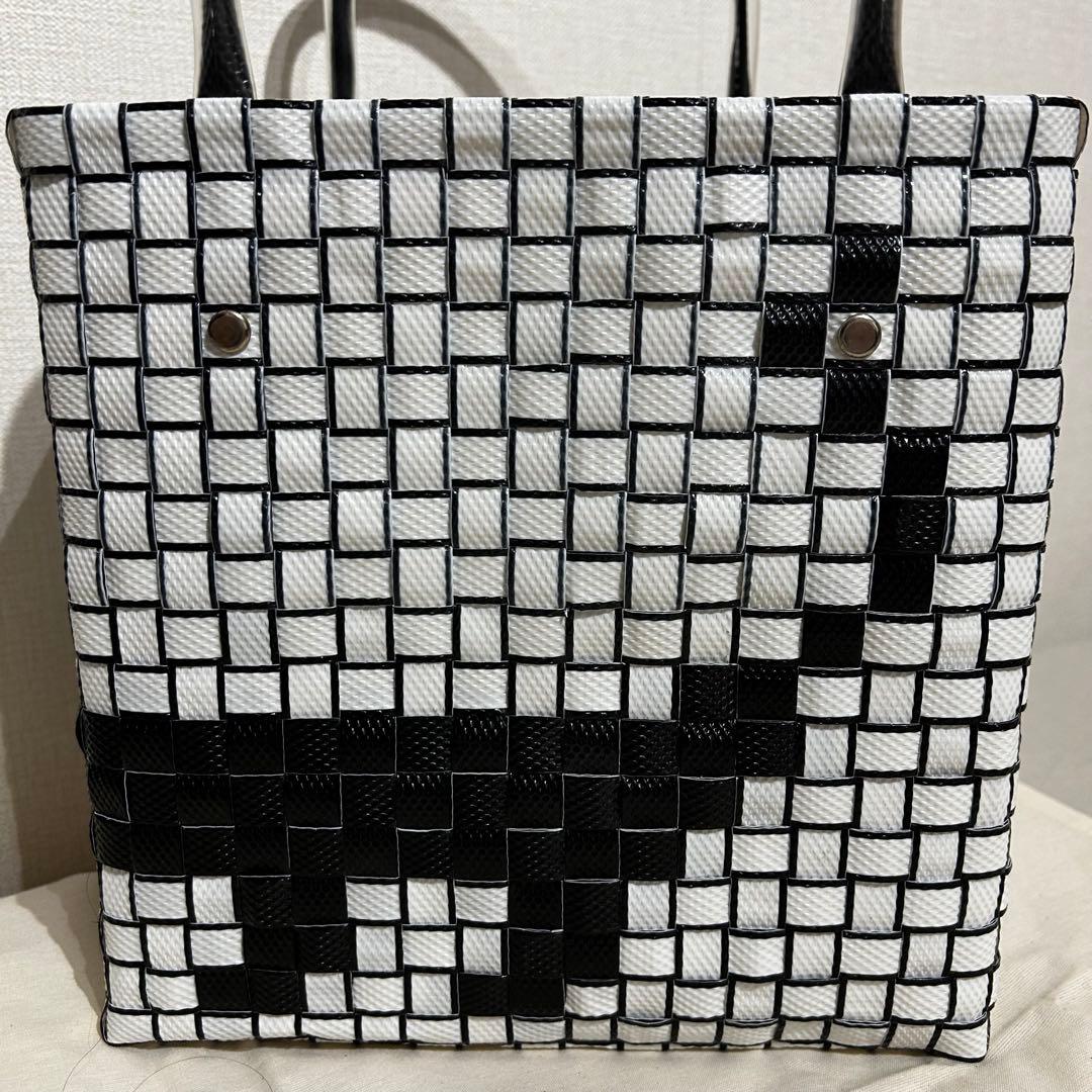 【新品】MARNI MARKET アニマルバスケット ブラックドッグ　カゴバッグ