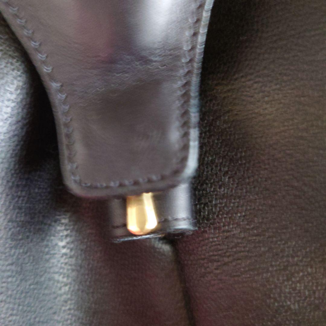 値下げ　VERSACE　黒 レザー ボストンバッグ