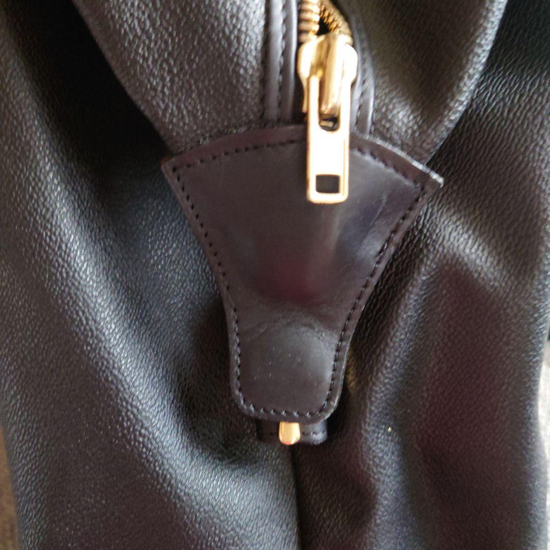 値下げ　VERSACE　黒 レザー ボストンバッグ