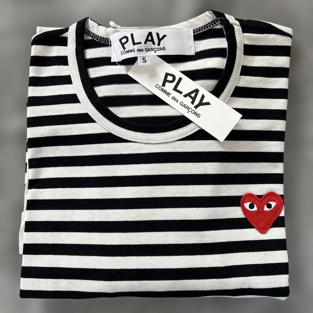 【新品】コムデギャルソン　ロンT 黒✖️白