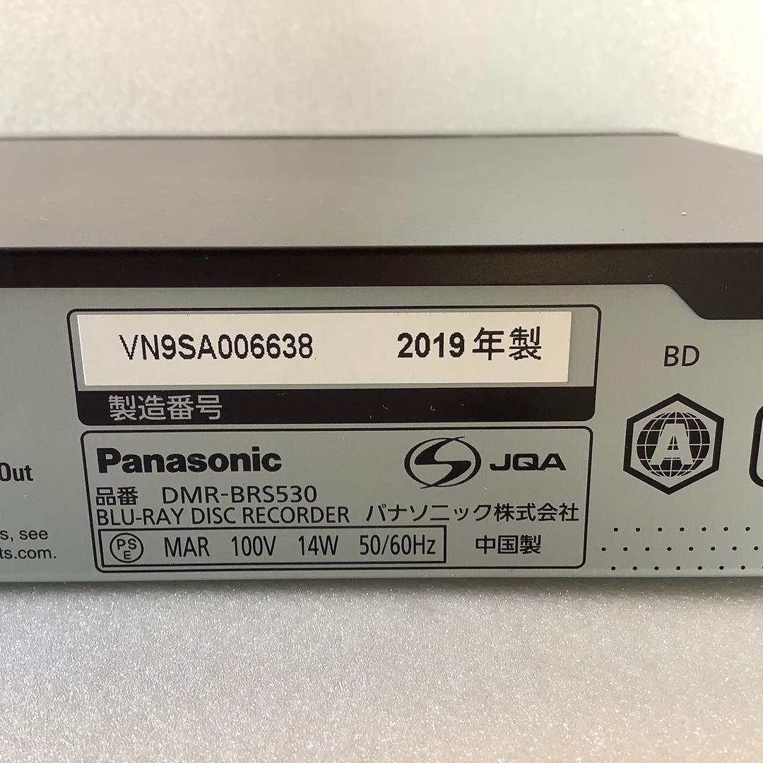 Panasonic ブルーレイレコーダー DMR-BRS530 2019年製