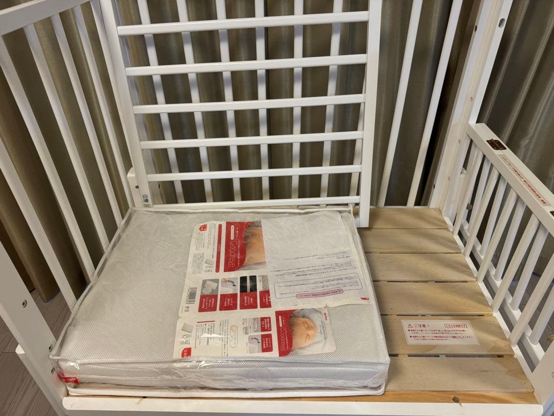 y】大和屋　そいねーるミニ　ホワイト　マットレス付