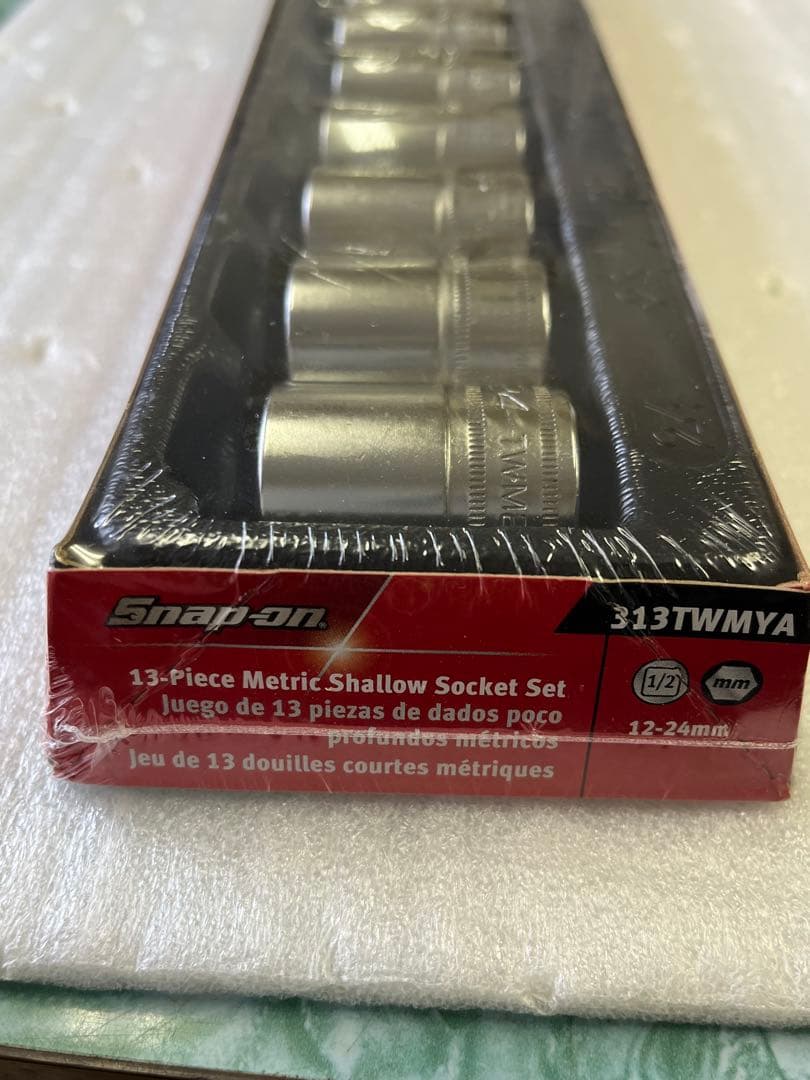 【新品・未使用】Snap-on 1/2sqショートソケット 13ピースセット
