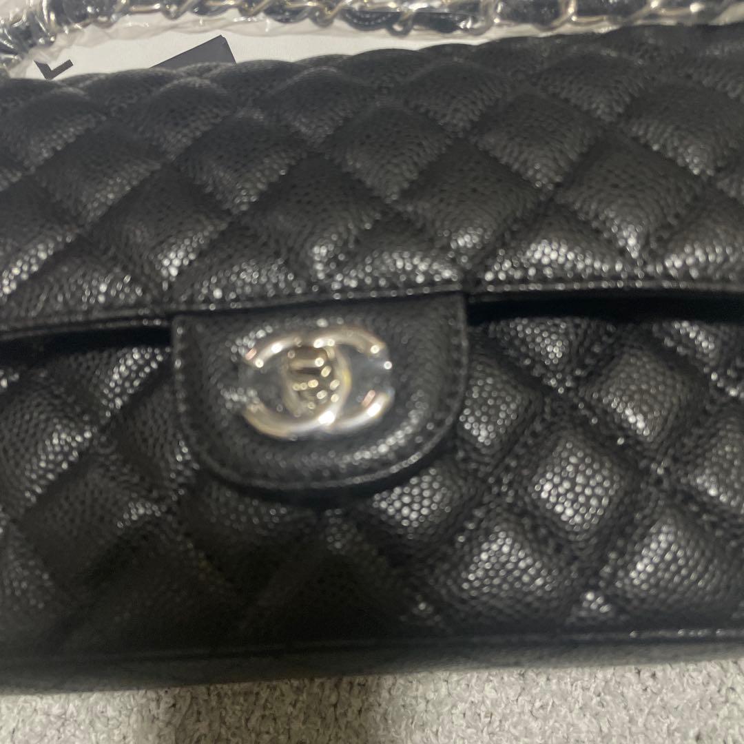 即日発送ノベルティ　CHANEL チェーン　フラップバッグ　キャビアスキン
