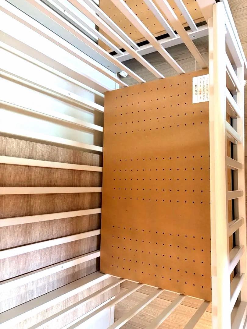 【送料込み】あわイロベビーベッド2台 90×60 マットレス付き