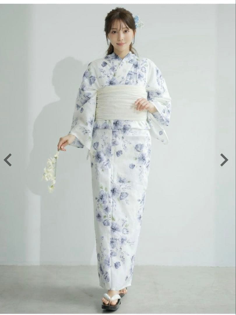 Dita 浴衣 2025 水彩の雪月花(凉)