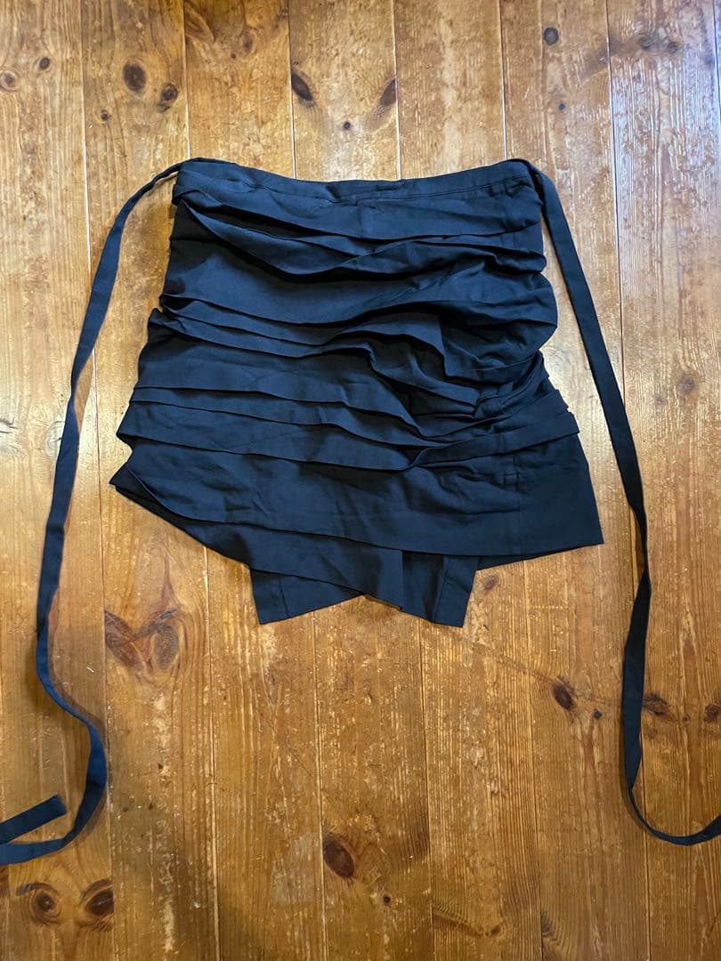 コムデギャルソン、COMME des GARÇONS、巻きスカート、ブラック、M