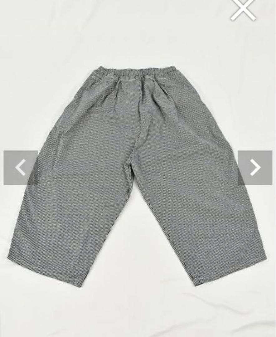 フレンチブリュ別注ORDINARY FITSボールパンツコットンリネンチェック