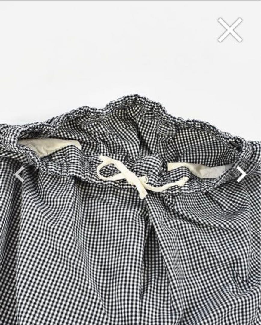 フレンチブリュ別注ORDINARY FITSボールパンツコットンリネンチェック